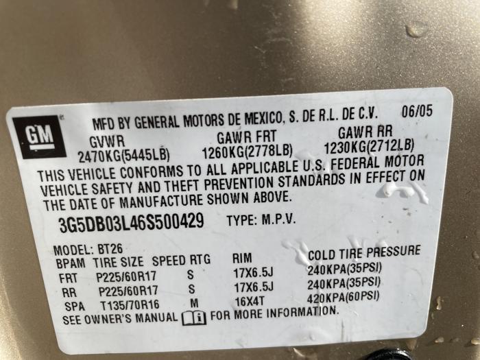 2006 buick rendezvous cxl with 130725 miles for sale near elk-river, minnesota 905c87fc6f67495b85614e6c0290f6b0.jpg